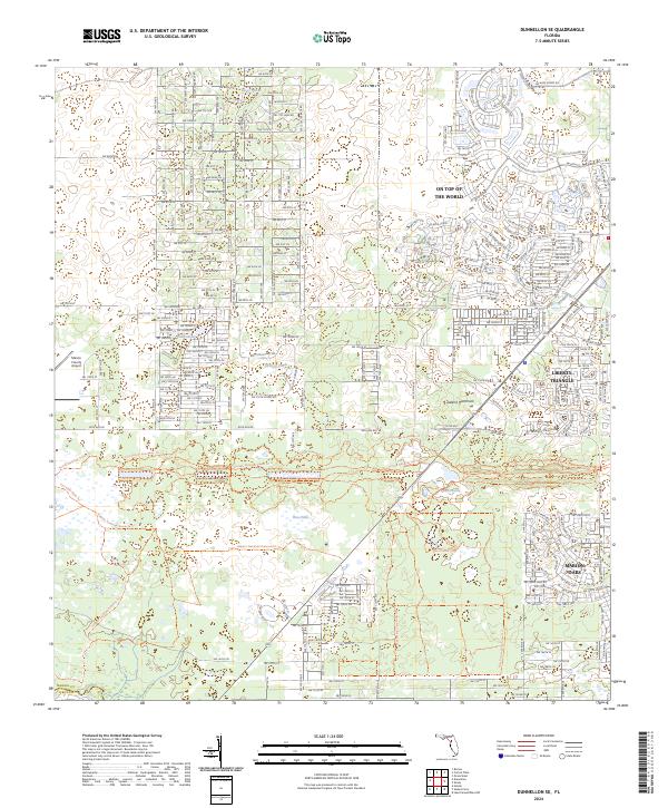 USGS Topographic Map – Dunnellon SE