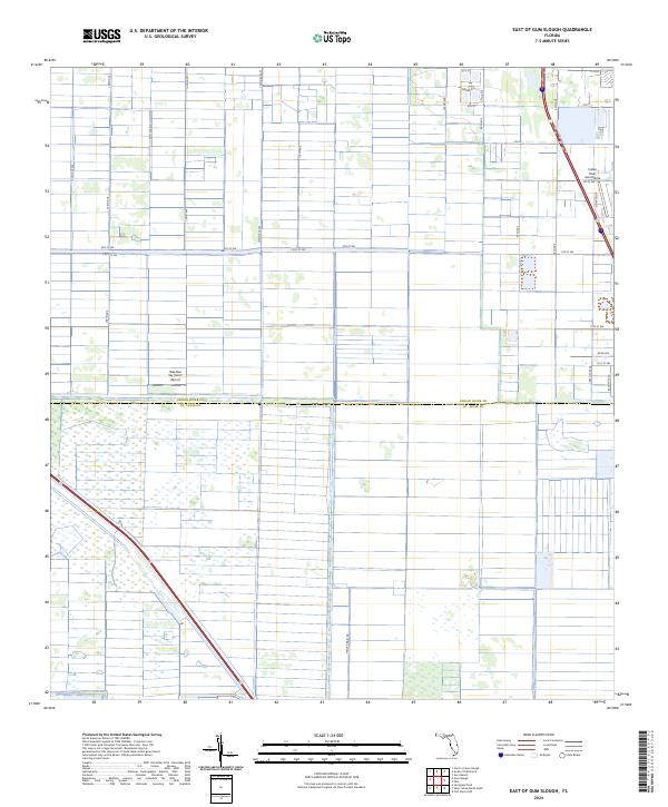 USGS Topographic Map – East of Gum Slough