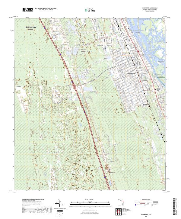 USGS Topographic Map – Edgewater