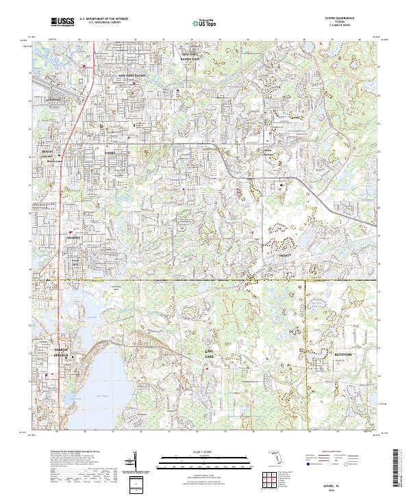 USGS Topographic Map – Elfers