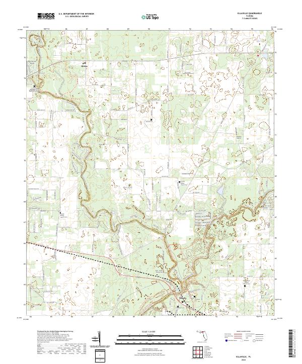 USGS Topographic Map – Ellaville