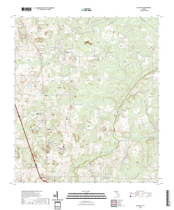 USGS Topographic Map – Ellisville
