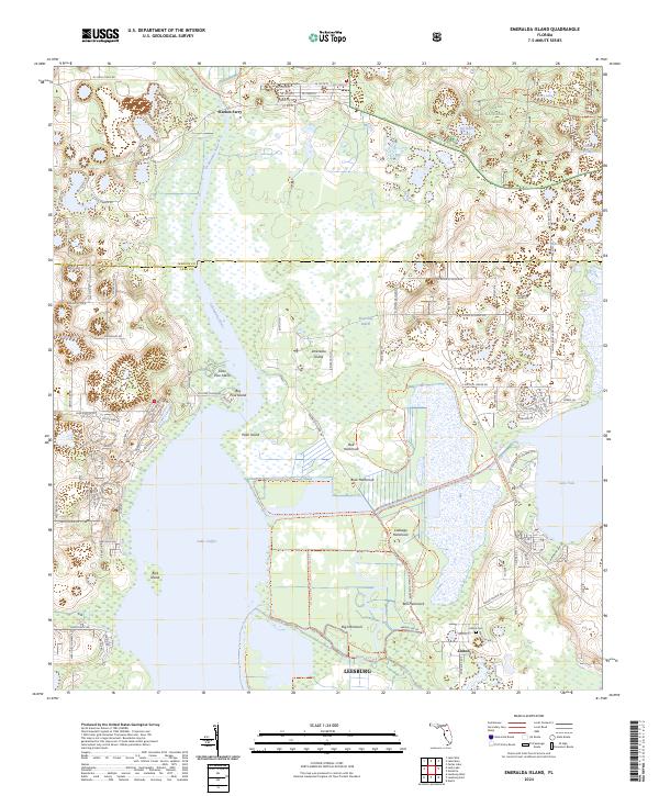USGS Topographic Map – Emeralda Island