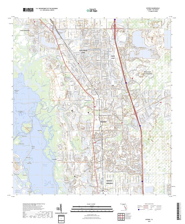 USGS Topographic Map – Estero