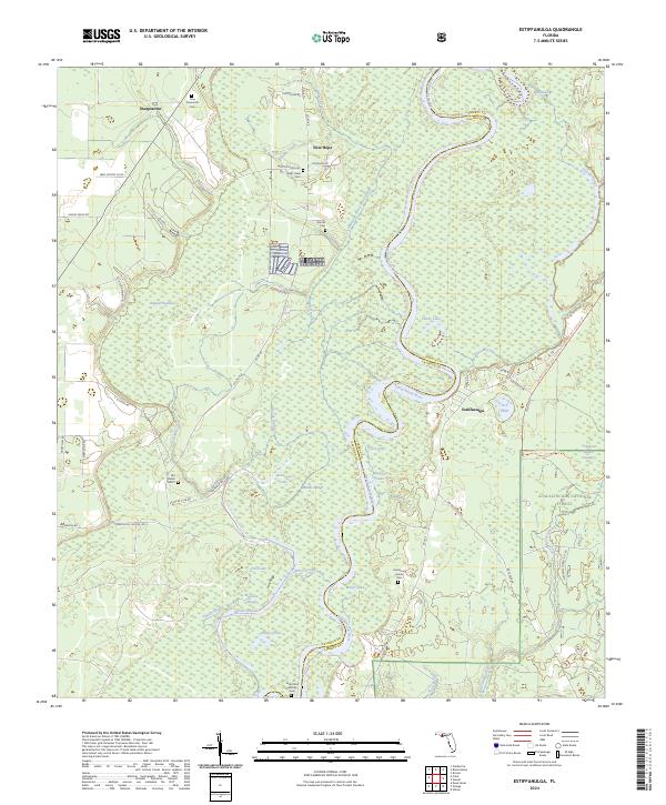 USGS Topographic Map – Estiffanulga