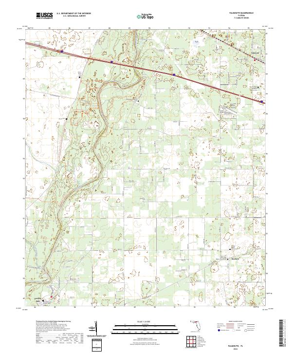USGS Topographic Map – Falmouth