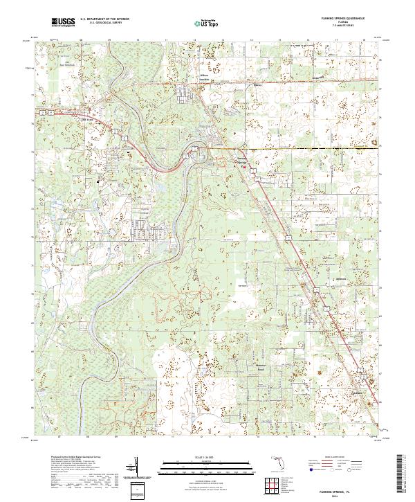 USGS Topographic Map – Fanning Springs