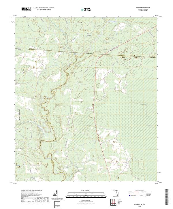USGS Topographic Map – Fargo SW