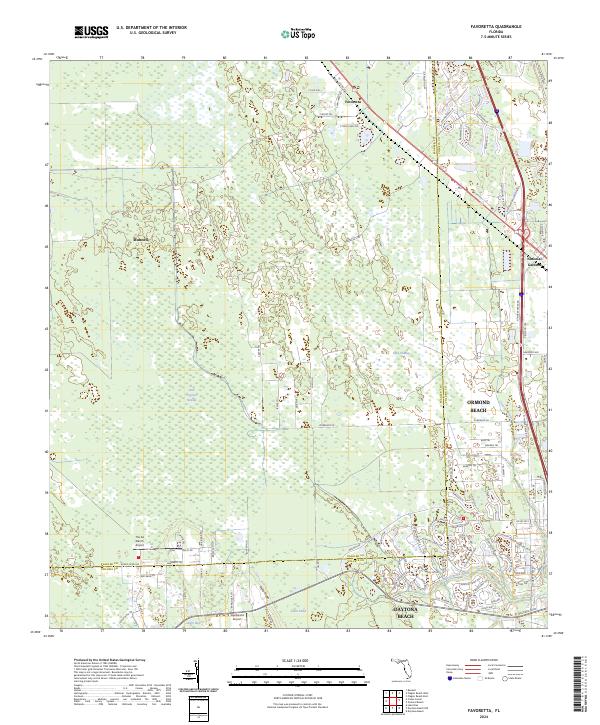 USGS Topographic Map – Favoretta