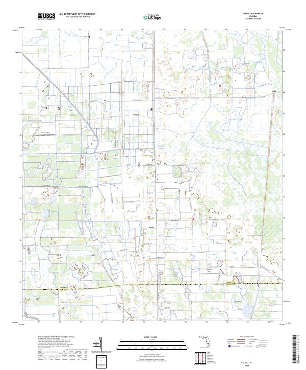 USGS Topographic Map – Felda