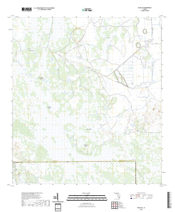 USGS Topographic Map – Felda SE