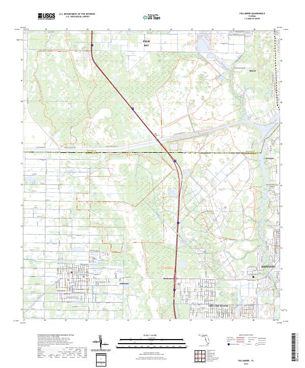 USGS Topographic Map – Fellsmere