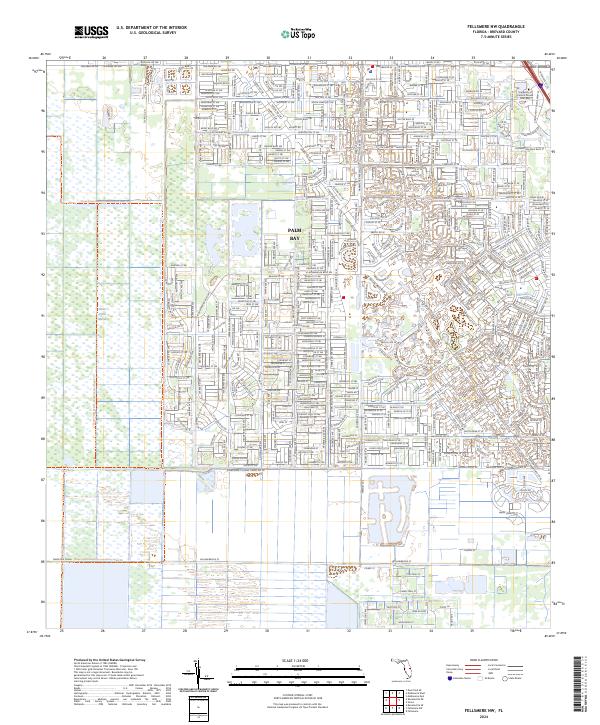 USGS Topographic Map – Fellsmere NW