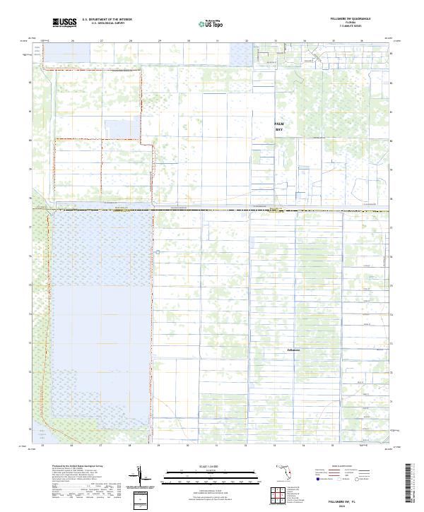 2024 Map of Fellsmere SW, 2024 Print