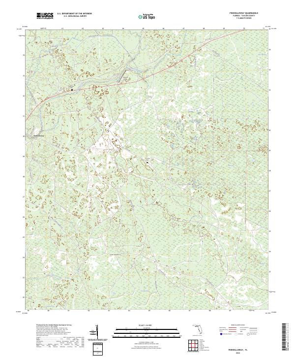 USGS Topographic Map – Fenholloway