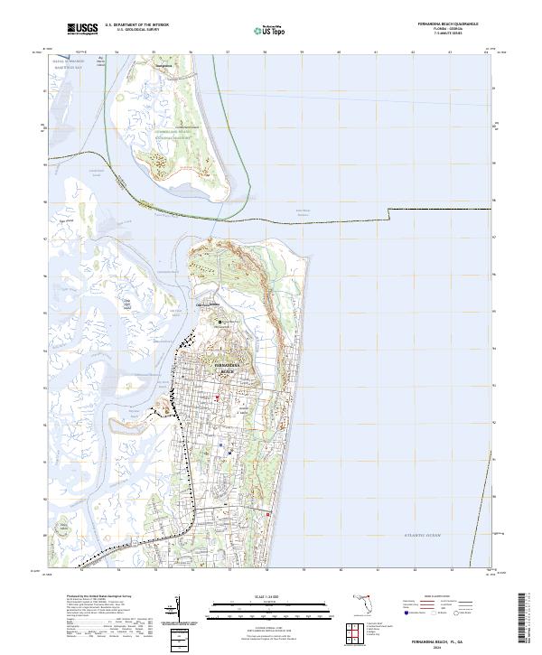 USGS Topographic Map – Fernandina Beach
