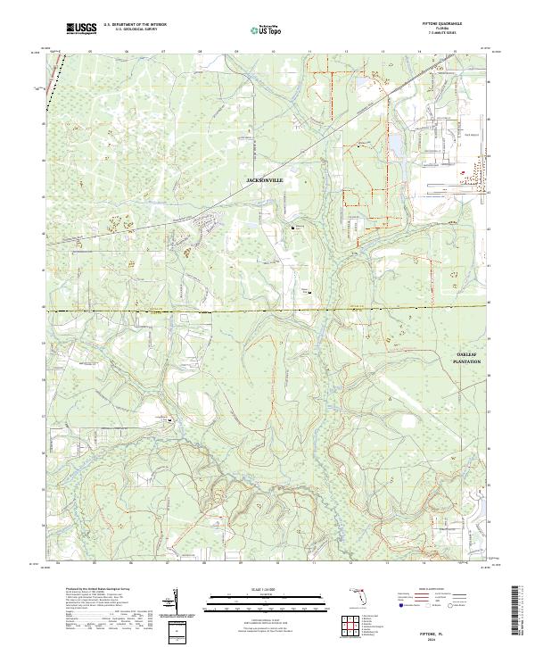 USGS Topographic Map – Fiftone