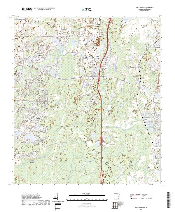 USGS Topographic Map – Fivay Junction
