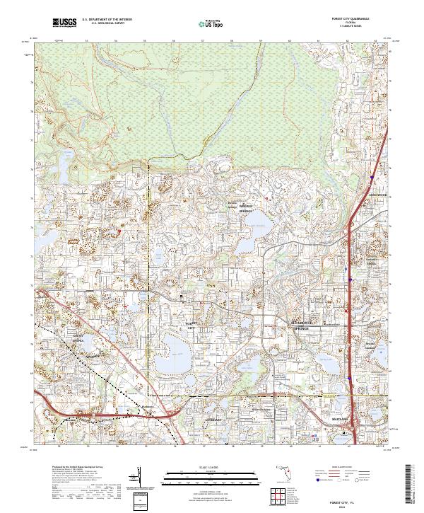 USGS Topographic Map – Forest City
