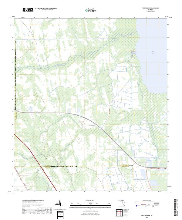 USGS Topographic Map – Fort Drum NE