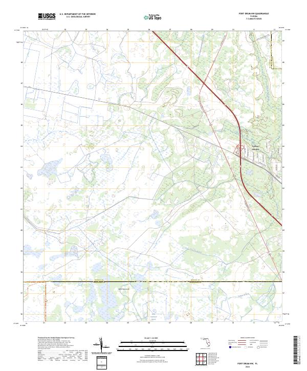 USGS Topographic Map – Fort Drum NW