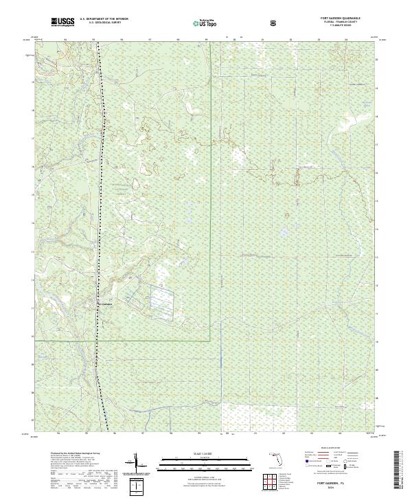 USGS Topographic Map – Fort Gadsden