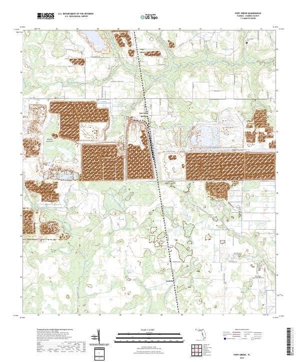USGS Topographic Map – Fort Green