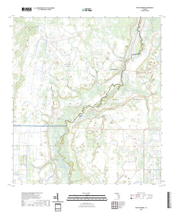 USGS Topographic Map – Fort Kissimmee