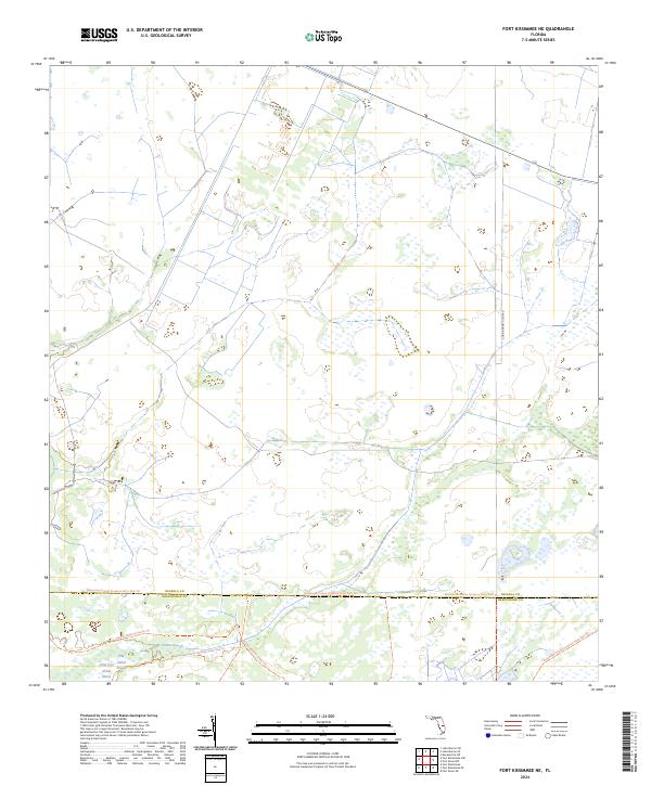 USGS Topographic Map – Fort Kissimmee NE