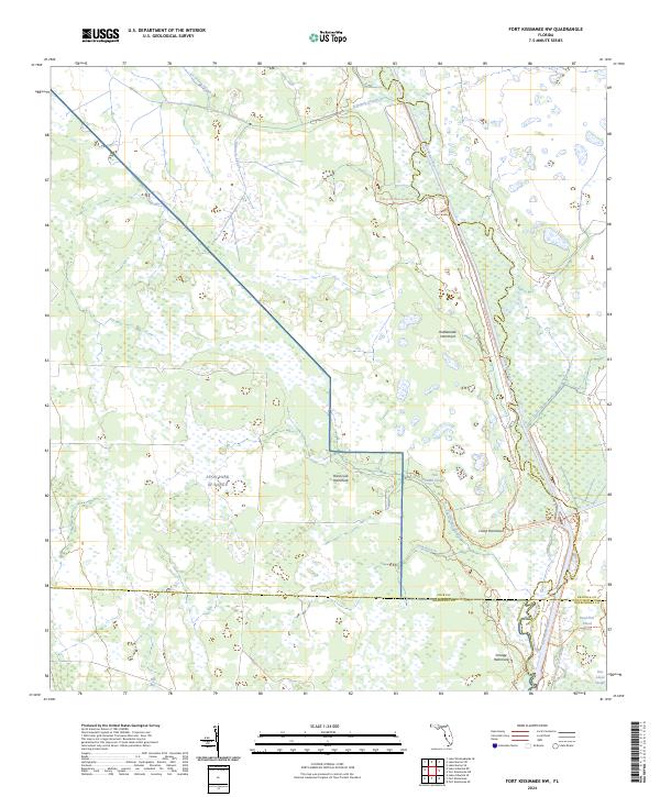 USGS Topographic Map – Fort Kissimmee NW