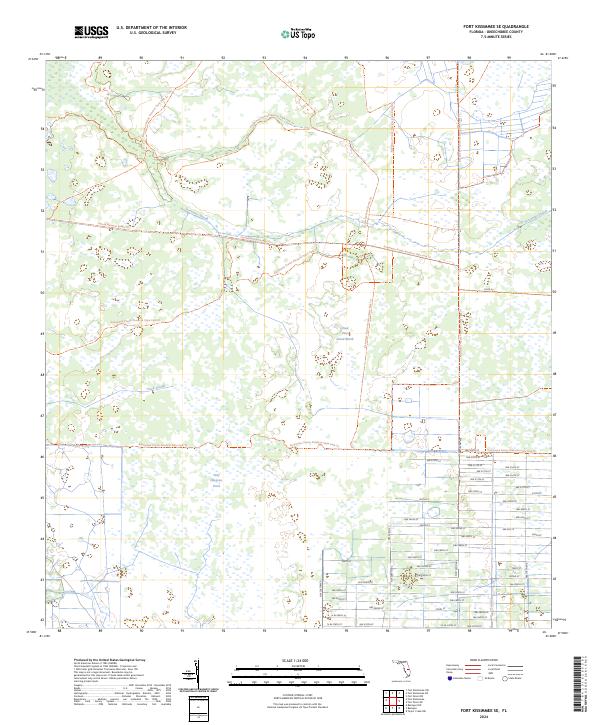 USGS Topographic Map – Fort Kissimmee SE