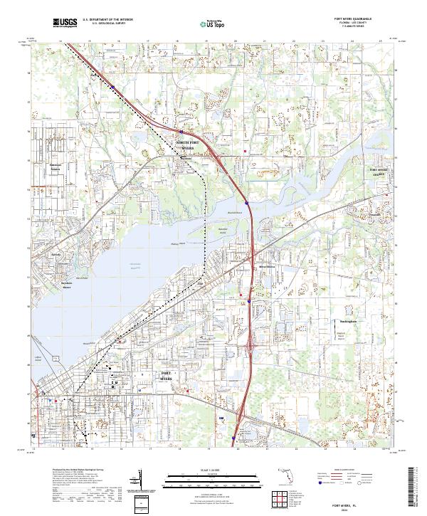 USGS Topographic Map – Fort Myers