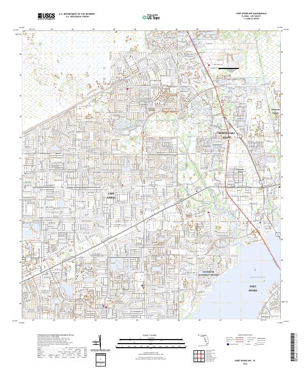 USGS Topographic Map – Fort Myers NW