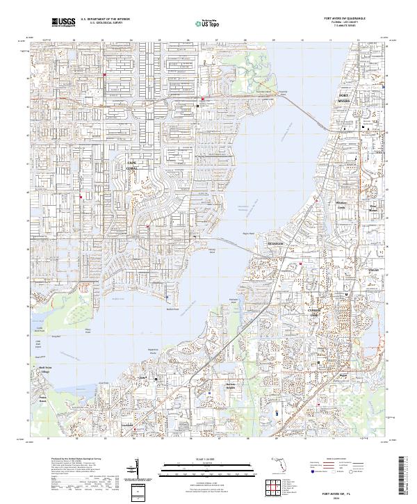 USGS Topographic Map – Fort Myers SW