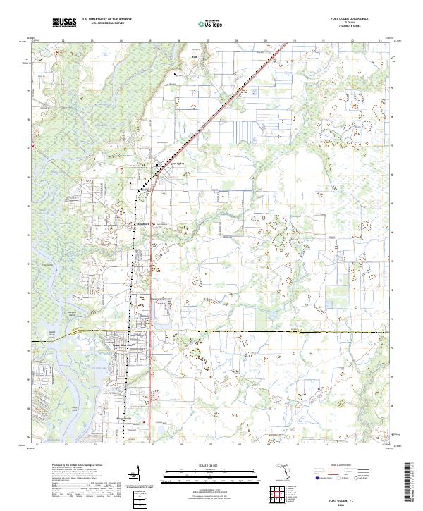 USGS Topographic Map – Fort Ogden