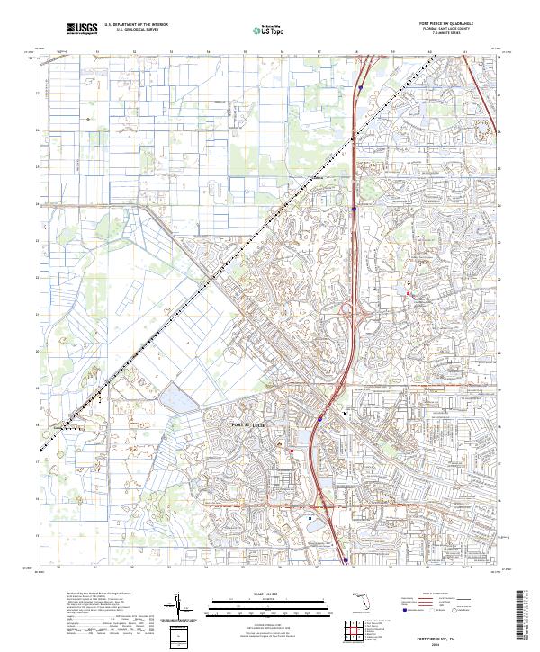 USGS Topographic Map – Fort Pierce SW