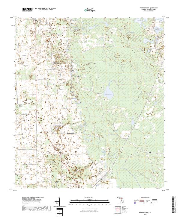 USGS Topographic Map – Fourmile Lake