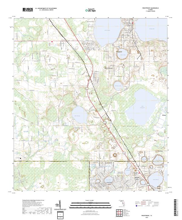 USGS Topographic Map – Frostproof