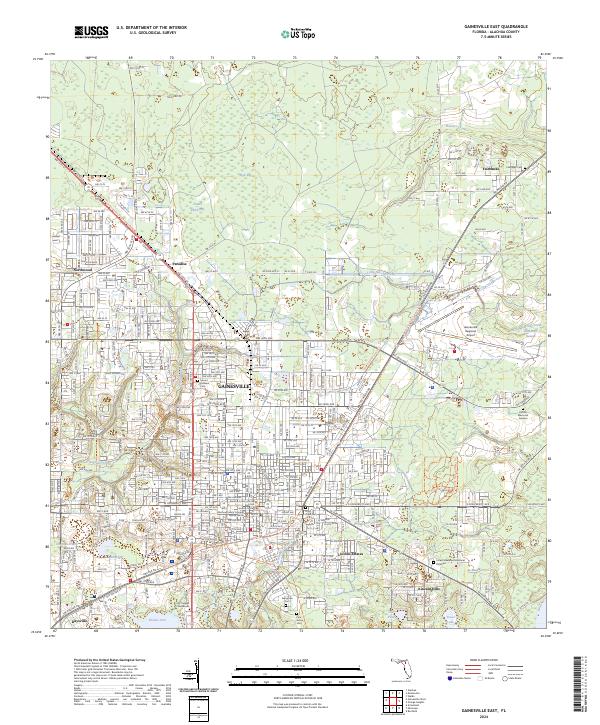 USGS Topographic Map – Gainesville East