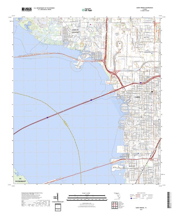 USGS Topographic Map – Gandy Bridge