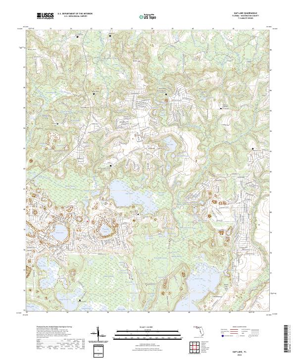 USGS Topographic Map – Gap Lake