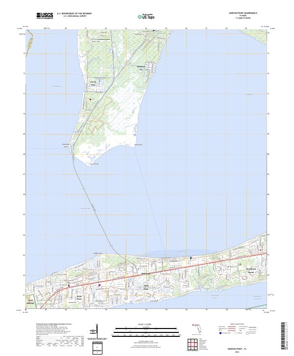 USGS Topographic Map – Garcon Point