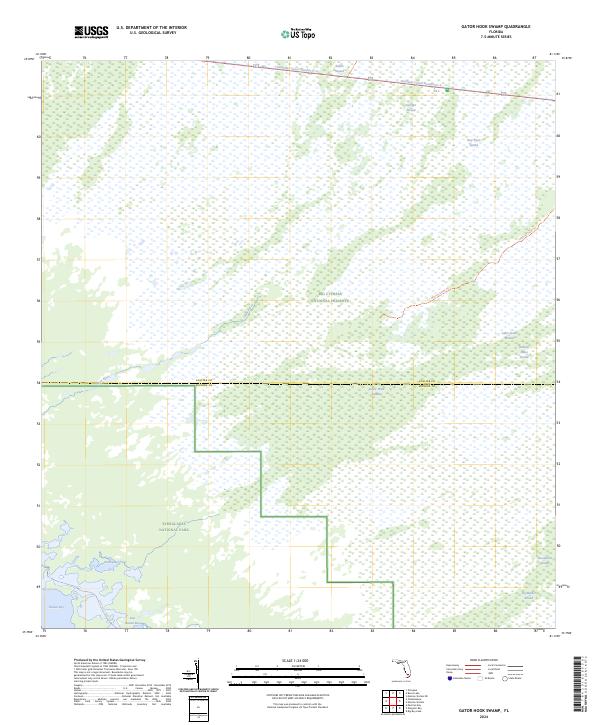 USGS Topographic Map – Gator Hook Swamp