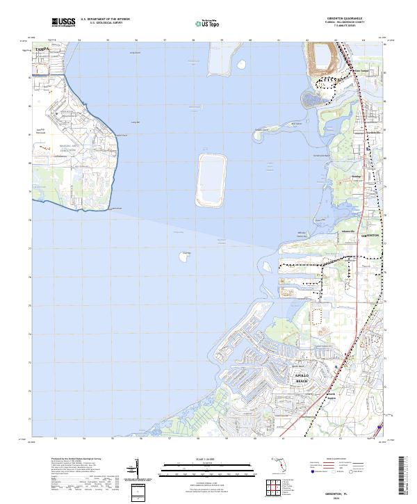 USGS Topographic Map – Gibsonton