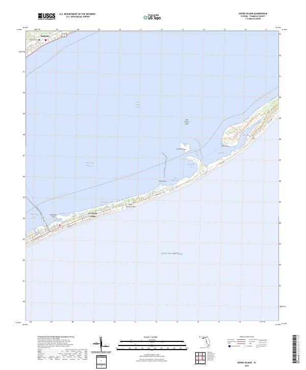 USGS Topographic Map – Goose Island