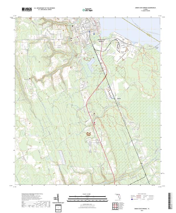 USGS Topographic Map – Green Cove Springs