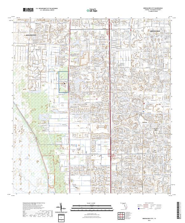 USGS Topographic Map – Greenacres City