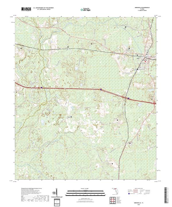 USGS Topographic Map – Greenville