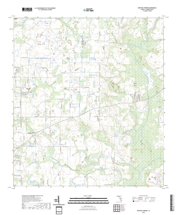 USGS Topographic Map – Griffins Corner