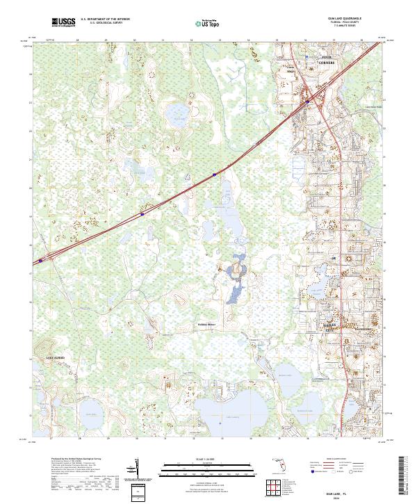 USGS Topographic Map – Gum Lake